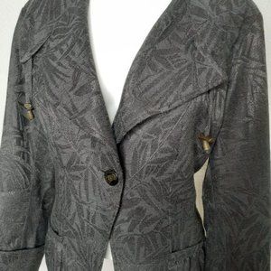 Coldwater Creek Gray Patterned Jacket
